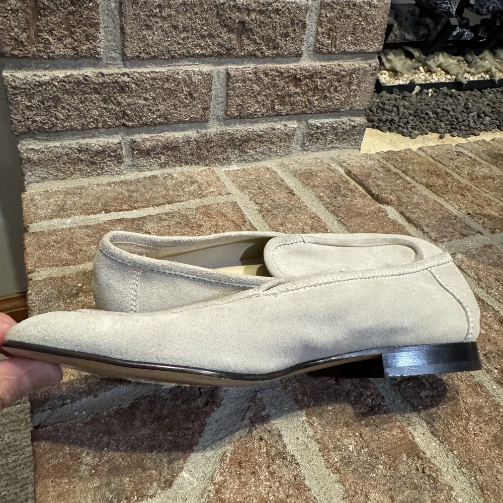 Le Monde Beryl Lo Boy Suede Loafer Women's Gray Size 38 #246 - Picture 3 of 16